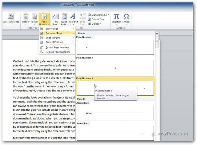 Πώς να προσθέσετε αριθμούς σελίδων σε έγγραφα του Microsoft Word