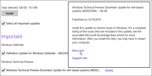 KB3025096 ενημέρωση των Windows