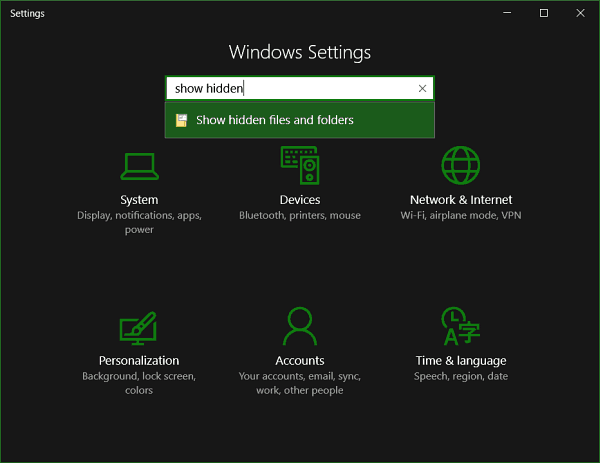 Τρόπος εμφάνισης κρυφών αρχείων και φακέλων στα Windows 10
