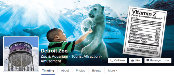 φωτογραφία εξωφύλλου στο facebook Ντιτρόιτ ζωολογικό κήπο