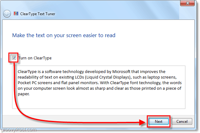 Πώς να διαβάσετε κείμενο στα Windows 7 ευκολότερη με ClearType