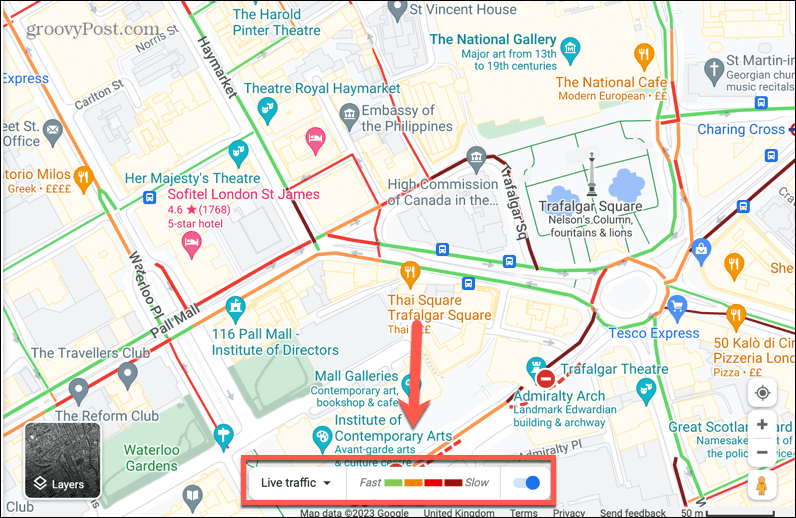 google maps ζωντανή γραμμή κυκλοφορίας