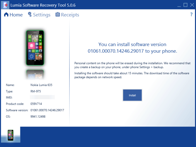 Lumia Recovery Tool Windows 10 για τηλέφωνα