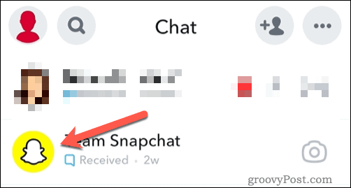Ανοίξτε το εικονίδιο φίλου στο Snapchat