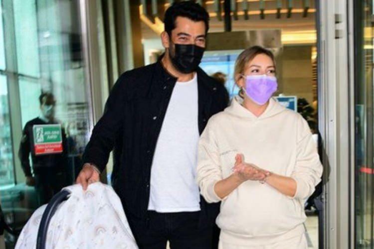 Εικόνες του Kenan Imirzalıoğlu και της συζύγου του Sinem Kobal που εγκαταλείπουν το νοσοκομείο