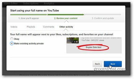 youtube πραγματικό όνομα σχόλιο αναθεώρηση περιεχομένου κάνουν συμπαθεί συνδρομές ιδιωτική