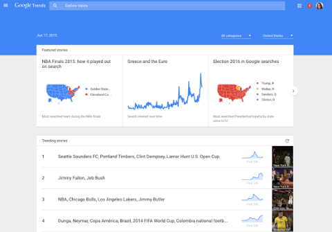 Το Google Trends λαμβάνει έναν επανασχεδιασμό