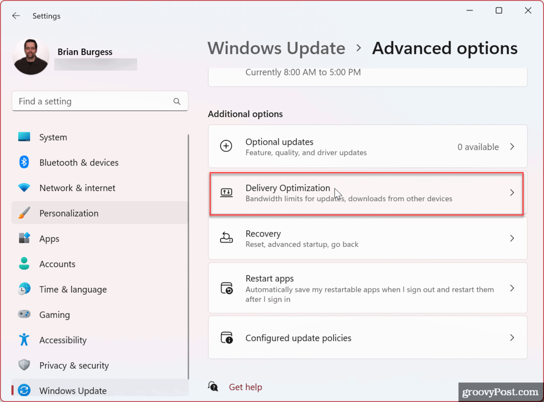 Περιορισμός εύρους ζώνης για Windows 11