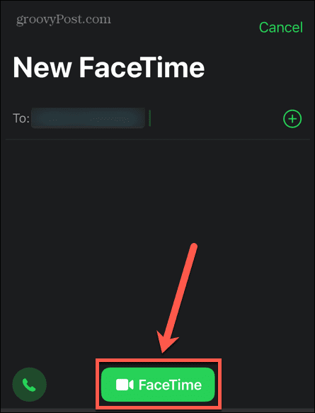 κουμπί facetime για το iphone