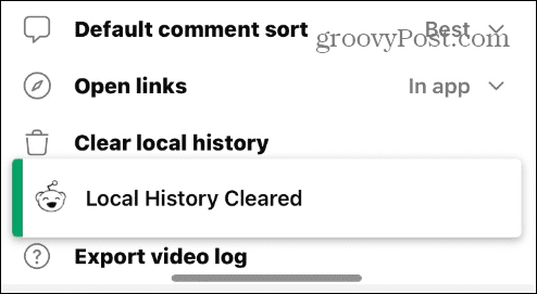 Διαγράψτε το ιστορικό σας στο Reddit