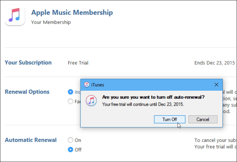 4 iTunes Επαλήθευση αυτόματης απενεργοποίησης