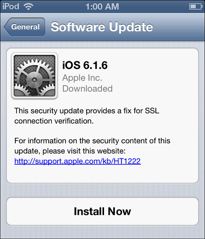 iOS 6 Ενημέρωση