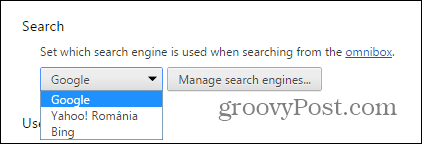 Πρόγραμμα αναζήτησης Chrome