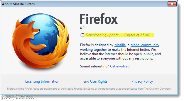 Αναβάθμιση του Firefox 4