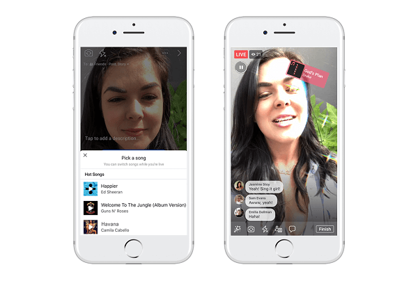 Το Facebook δοκιμάζει το Lip Sync Live, μια νέα δυνατότητα που έχει σχεδιαστεί για να επιτρέπει στους χρήστες να επιλέγουν ένα δημοφιλές τραγούδι και να προσποιούνται ότι το τραγουδούν σε μια εκπομπή στο Facebook Live.