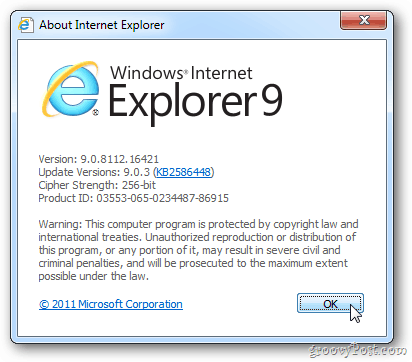 Internet Explorer 9