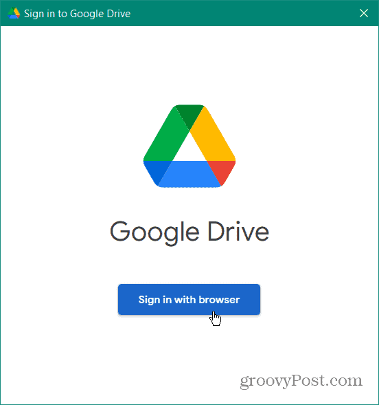  συνδεθείτε, προσθέστε το google drive στον εξερευνητή αρχείων