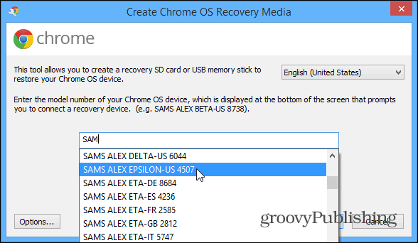Ανάκτηση Chrome OS