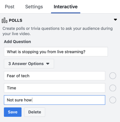 Πώς να χρησιμοποιήσετε το Facebook Live στο μάρκετινγκ, βήμα 5.