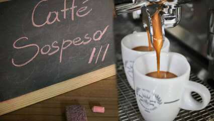 Τι σημαίνει ο κρεμασμένος καφές; Caffé Sospeso: η ναπολιτική παράδοση του κρεμασμένου καφέ