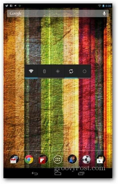 Nexus 7 widget ελέγχου ισχύος