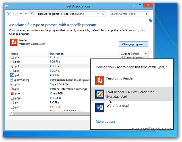 Συνδέσεις αρχείων των Windows 8