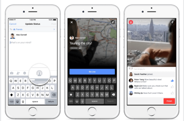 Το Facebook επεκτείνει το ζωντανό βίντεο στο iPhone