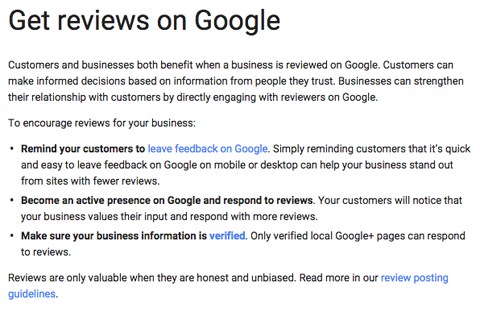 λάβετε κριτικές σχετικά με την απάντηση στο Google faq