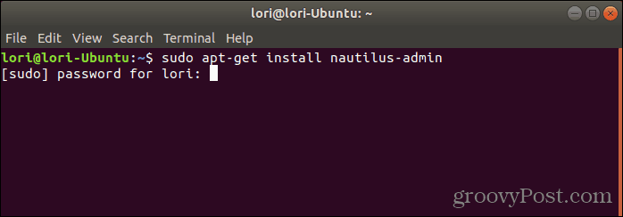 Εγκαταστήστε το Nautilus Admin