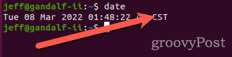 εντολή output of date