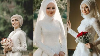Νυφικά μοντέλα κεφαλής ζώνης το 2019 μόδα hijab 