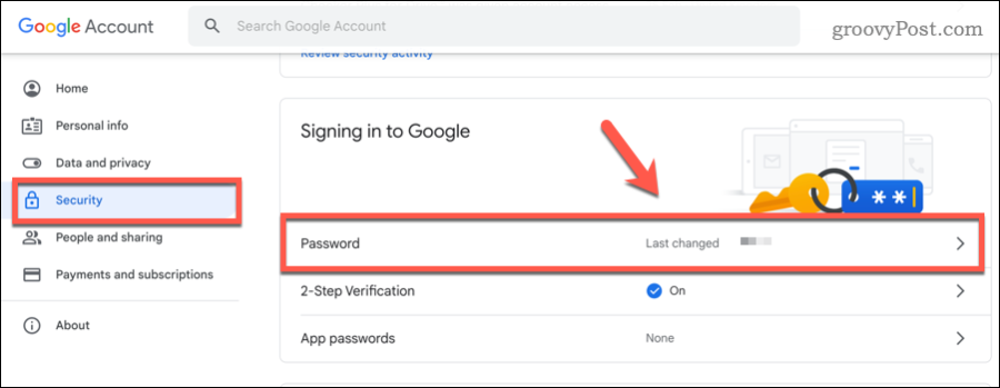 Αλλαγή κωδικού πρόσβασης στο Gmail