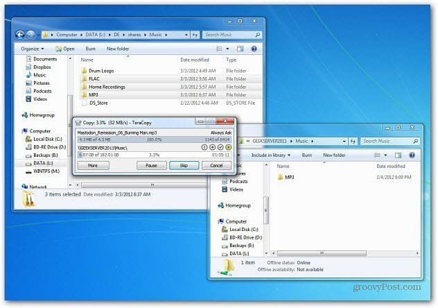 Windows 8: Χρήση της δυνατότητας αντιγραφής νέου αρχείου