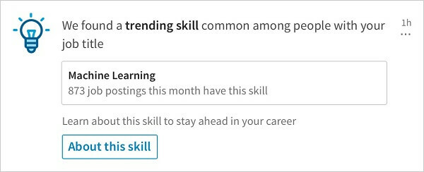 Το LinkedIn ξεκίνησε μια νέα ειδοποίηση που μοιράζεται σχετικές τάσεις σε άτομα με τον ίδιο τίτλο εργασίας.