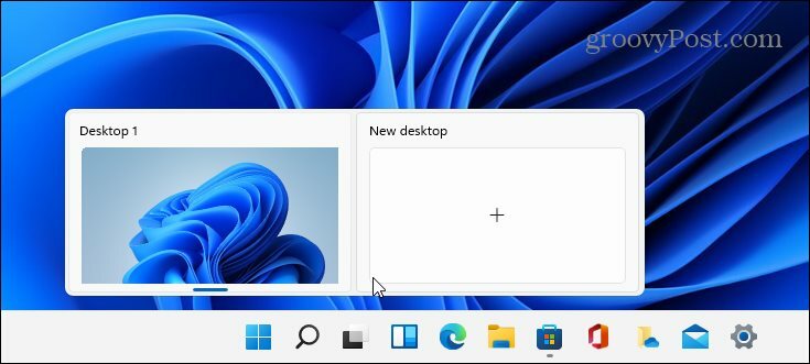Κουμπί εικονικής επιφάνειας εργασίας Windows 11