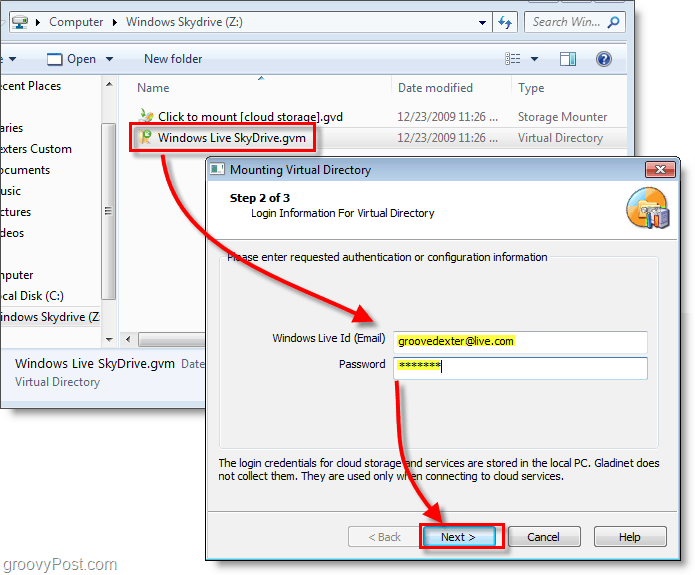 Τοποθετήστε το Windows Live SkyDrive σε μια επιστολή δίσκου στην Εξερεύνηση των Windows [How-To]