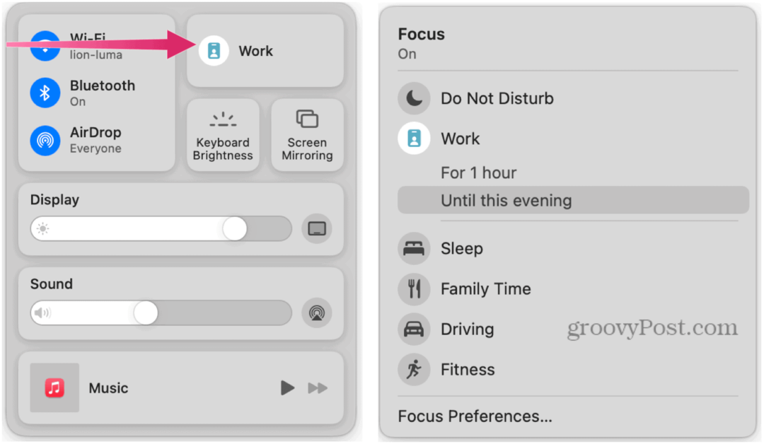 Πώς να χρησιμοποιήσετε το Apple Focus σε Mac για καλύτερη συγκέντρωση