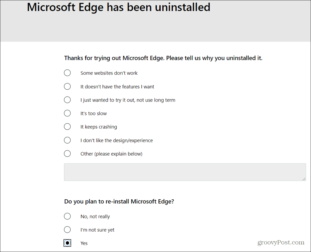 Πώς να απεγκαταστήσετε το Microsoft Edge από τα Windows 10