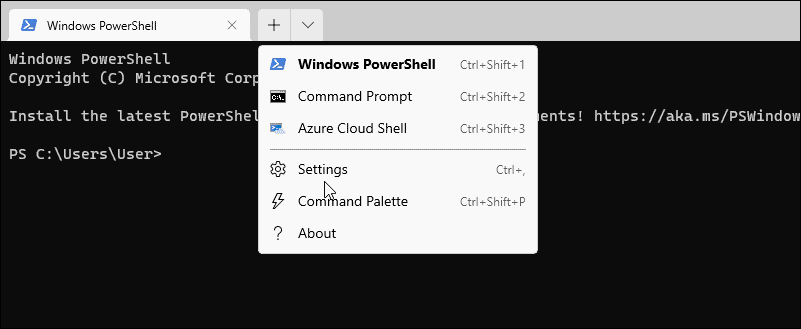 Οι ρυθμίσεις τερματικού ανοίγουν το powershell ως διαχειριστής στα Windows 11