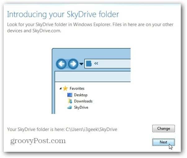 Τοποθεσία SkyDrive