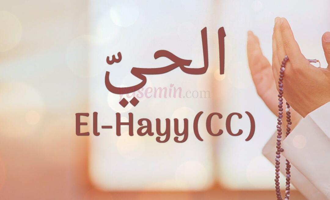 Τι σημαίνει το El-Hayy (cc) από την Esma-ul Husna; Ποιες είναι οι αρετές του Al-Hayy (cc); 