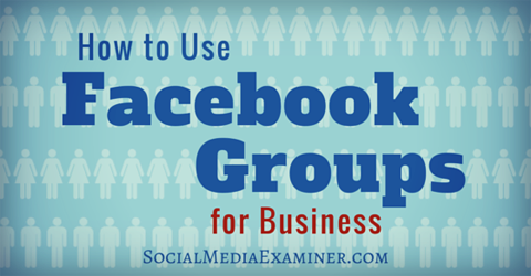 χρησιμοποιήστε ομάδες facebook για επιχειρήσεις