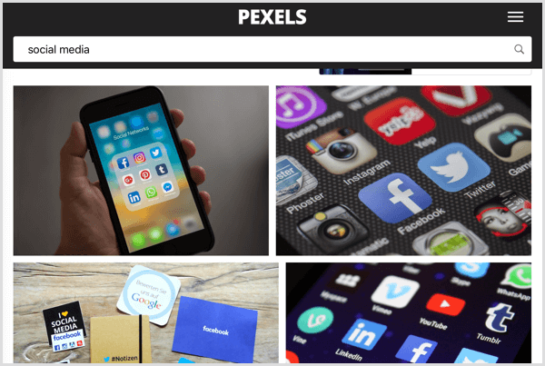 Αναζήτηση λέξεων-κλειδιών Pexels για stock art