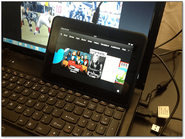 Συνδέστε το Kindle Fire HD Windows 8