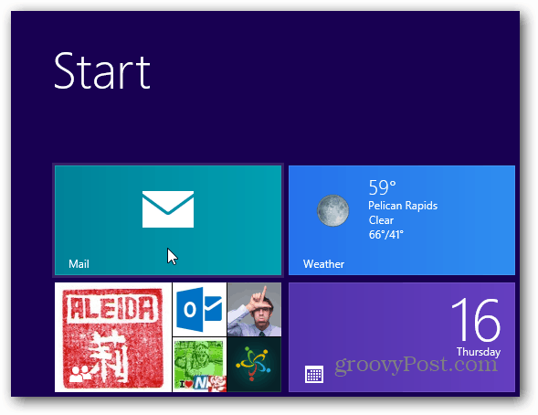 Εκκινήστε το Windows 8 Mail Client
