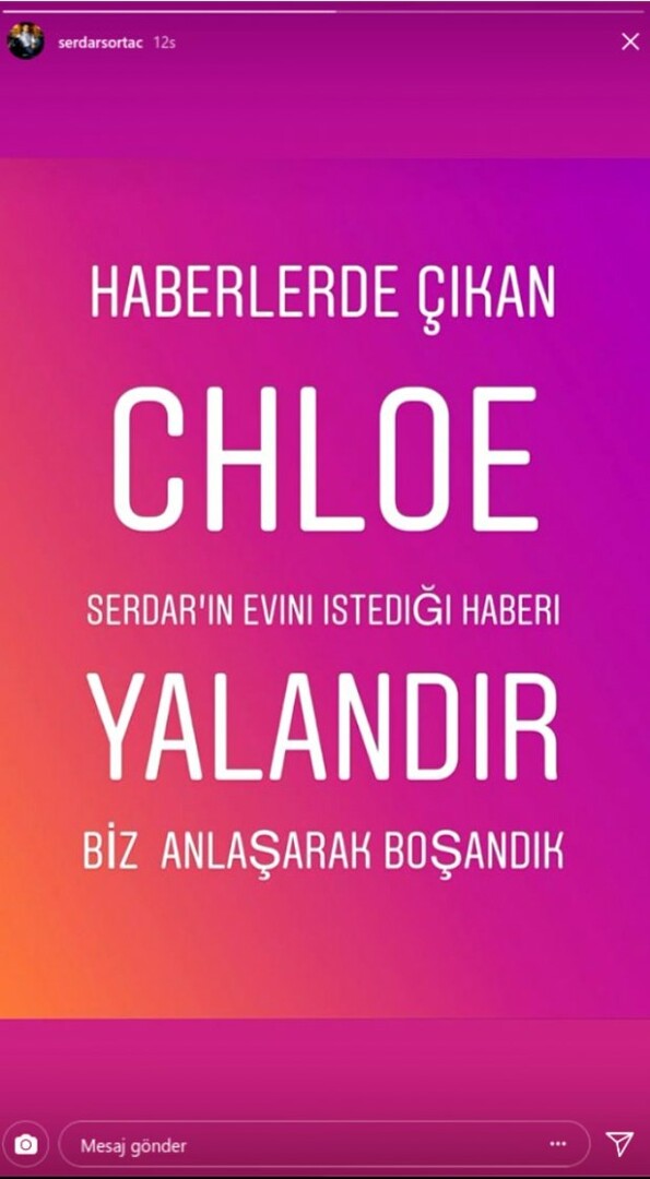 Serdar Ortaç στο Instagram