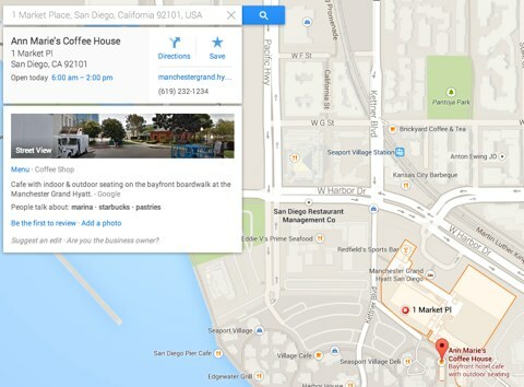 google maps επιχειρηματικές πληροφορίες