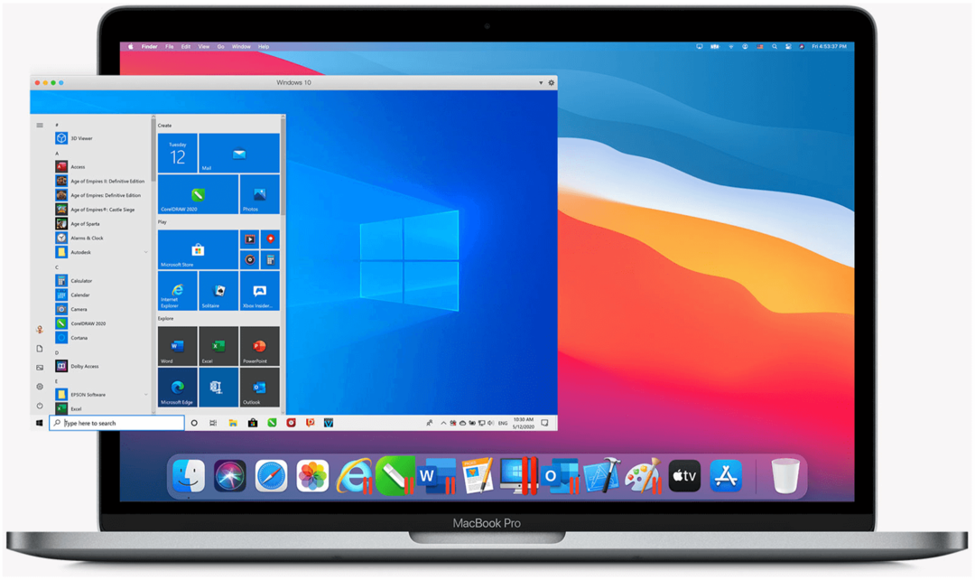 Windows 10 σε M1 Macs Parallels Desktop 16 για Mac